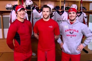 Ovechkin introduces brooks laich and marcus johansson