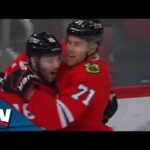 Jason Dickinson Threads The Needle To Set Up Taylor Hall's First Goal With Blackhawks