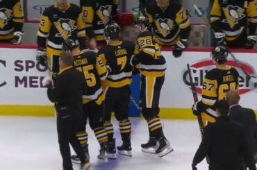 John Ludvig Injured After HUGE Open Ice Hit in Penguins Debut