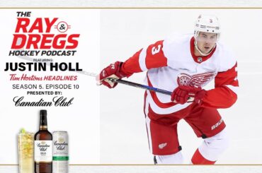 Red Wings' Justin Holl interview  - Headlines: Shane Pinto, Alberta teams freefall, Woll steps up