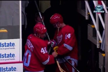 Gustav Nyquist and Henrik Zetterberg (1st and 2nd Stars of the game) Nov 21 2013