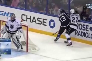 Cedric Paquette Hit on Alec Martinez 2/7/15