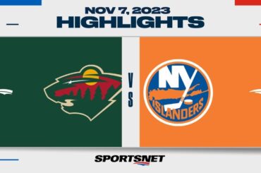 NHL Highlights | Wild vs. Islanders - November 7, 2023