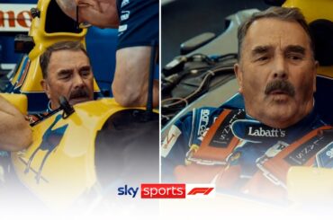 The moment Nigel Mansell was reunited with his iconic Williams ♥