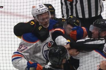 Connor McDavid Roughing Penalty And Leon Draisaitl Misconduct Penalty