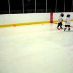 Hunter Gould vs Riley Walsh August 2009 at first Squirrel Hockey Clinic