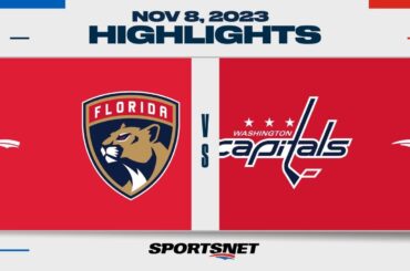 NHL Highlights | Panthers vs. Capitals - November 8, 2023