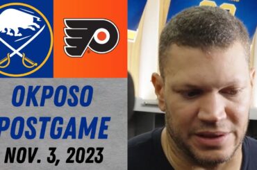 Kyle Okposo Postgame Interview vs Philadelphia Flyers (11/3/2023)