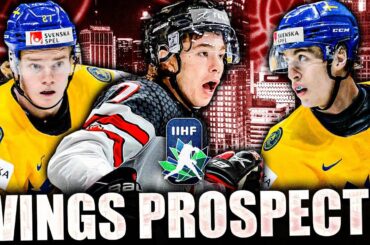 RED WINGS NEWS: Prospects @ 2022 World Juniors (Simon Edvinsson, Sebrango, Niederbach) Detroit NHL