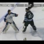 Goalie Fight: Dustin Tokarski vs Eddie Pasquale