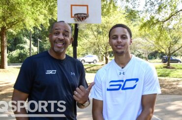 Can Steph Curry Beat Dad Dell in a Game of H-O-R-S-E? | GQ Sports