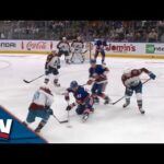 Islanders' Lee Outmuscles Multiple Avalanche Defenders Before Burying Game-Tying Goal