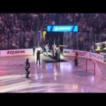 Fans sing national anthem at St. Louis Blues game