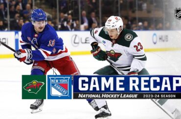 Wild @ Rangers 11/9 | NHL Highlights 2023