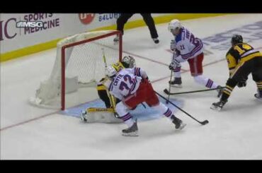 MUST SEE: Filip Chytil fakes hard to his forehand and scores a one-handed back hand beauty.