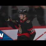 Senators' Drake Batherson Steals Puck Before Flipping It Past Canucks' Casey DeSmith