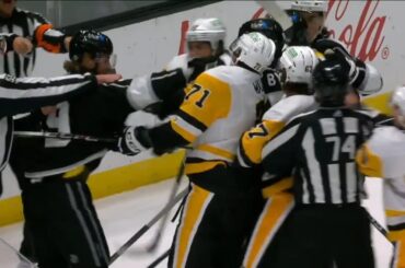 Los Angeles Kings Vs Pittsburgh Penguins Scrum