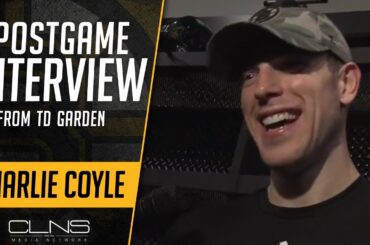 Charlie Coyle on FIRST HAT TRICK | Bruins vs Islanders 11-9-2023