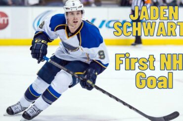 Jaden Schwartz #9 (St. Louis Blues) first NHL goal Mar 17, 2012 (Classic NHL)