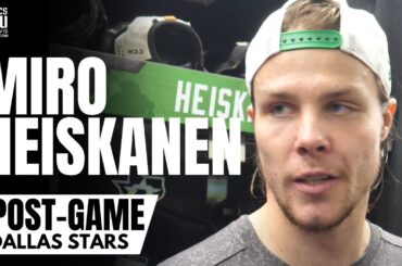 Miro Heiskanen Reacts to Dallas Stars Start of 2023 Season vs. Blues & Wyatt Johnston Development