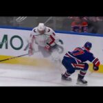 Alex Ovechkin misses an empty net chance vs Oilers (5 dec 2022)