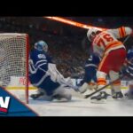 Martin Pospisil Bangs Home Rebound As Flames Rally To Tie It vs. Maple Leafs