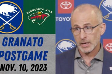 Don Granato Postgame Interview vs Minnesota Wild (11/10/2023)