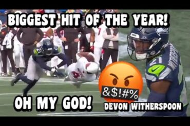 Devon Witherspoon makes BIGGEST HIT OF THE YEAR! 😳🔥 Cardinals Vs Seahawks 2023 highlights