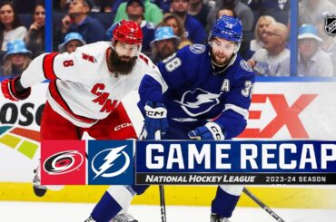 Hurricanes @ Lightning 11/11 | NHL Highlights 2023