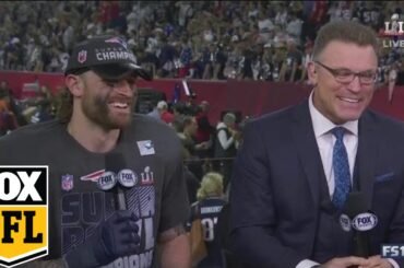 Chris Long shares Super Bowl win with HOF Father | SUPER BOWL LI