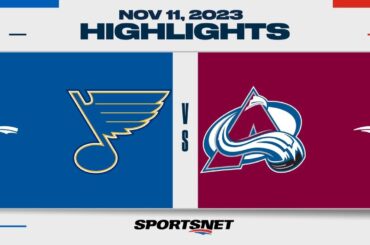 NHL Highlights | Blues vs. Avalanche - November 11, 2023