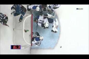 Jaroslav Halak unbelievable OT save 12/2/11