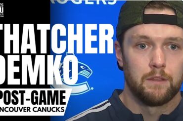 Thatcher Demko Reacts to Shutout Performance vs. Dallas Stars & Vancouver's Impressive Start