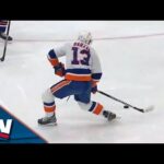 Islanders' Mathew Barzal Blasts One-Timer Goal 39 Seconds Into Game vs. Oilers