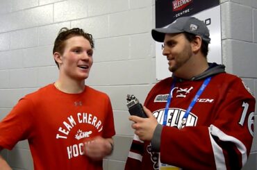 OHL Fanboys -  2018 Top Prospects Game - Steve Interviews Ty Dellandrea