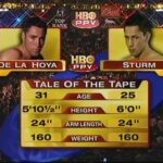 5. Juni 2004 - Felix Sturm vs. Oscar de la Hoya (MGM Grand Hotel & Casino, Las Vegas, Nevada, USA)