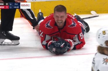 Paul Cotter Match Penalty against Evgeny Kuznetsov, illegal check to head