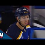 Blues' Jordan Kyrou Makes Slick Move To Tuck Backhand Goal Past Lightning's Jonas Johansson