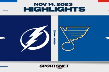 NHL Highlights | Lightning vs. Blues  - November 14, 2023