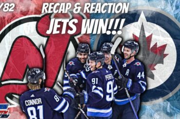 👿👿👿 JETS ALL OVER DEVILS!!! WIN 6-3! - 23/24 Winnipeg Jets Game Recap&Reaction 15/82