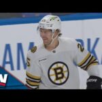 Bruins' Linus Ullmark Makes Diving Poke Check, Leading To Brandon Carlo's First Goal Of Season