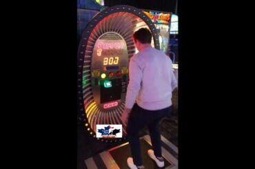 Columbus Blue Jackets - Lukas Sedlak playing arcade games - February 6, 2019