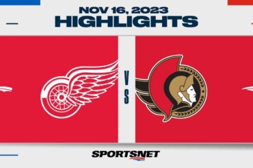 NHL Highlights | Red Wings vs. Senators - November 16, 2023