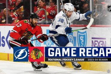 Lightning @ Blackhawks 11/16 | NHL Highlights 2023