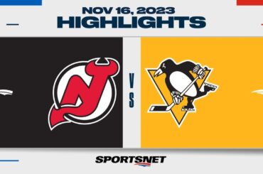 NHL Highlights | Devils vs. Penguins - November 16, 2023