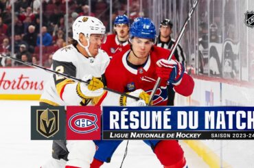 Golden Knights vs Canadiens | Faits saillants