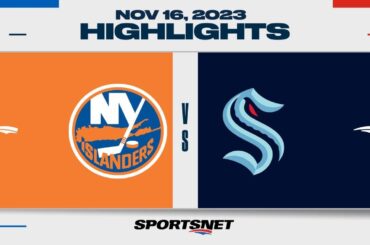 NHL Highlights | Islanders vs. Kraken - November 17, 2023