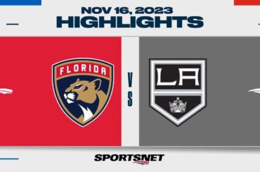 NHL Highlights | Panthers vs. Kings - November 16, 2023