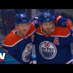 Oilers' Connor McDavid Freezes Joey Daccord Before Sliding In Goal To Open Scoring