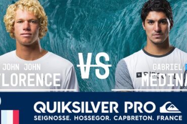 John John Florence vs. Gabriel Medina - Semifinals, Heat 2 - Quiksilver Pro France 2017